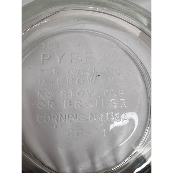 Pyrex Clear Glass Nesting Bowls Mixing Bowl Set of 3 - #325, #323, and #322 - Picture 3 of 8